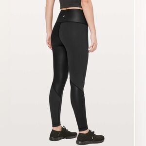 Lululemon Wunder Under Pant Cire Wrap Leggings | Black | Size 8